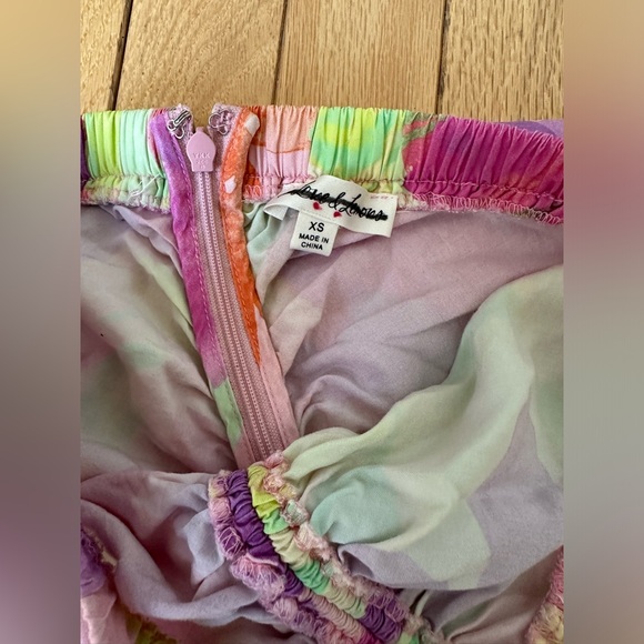 For Love And Lemons Pink and Orange Midi Skirt - Picture 5 of 8